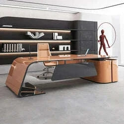 custom.Senior Lacquer Desk Designer High-end President Table Fashion White Manager in Charge of Big Class Desk