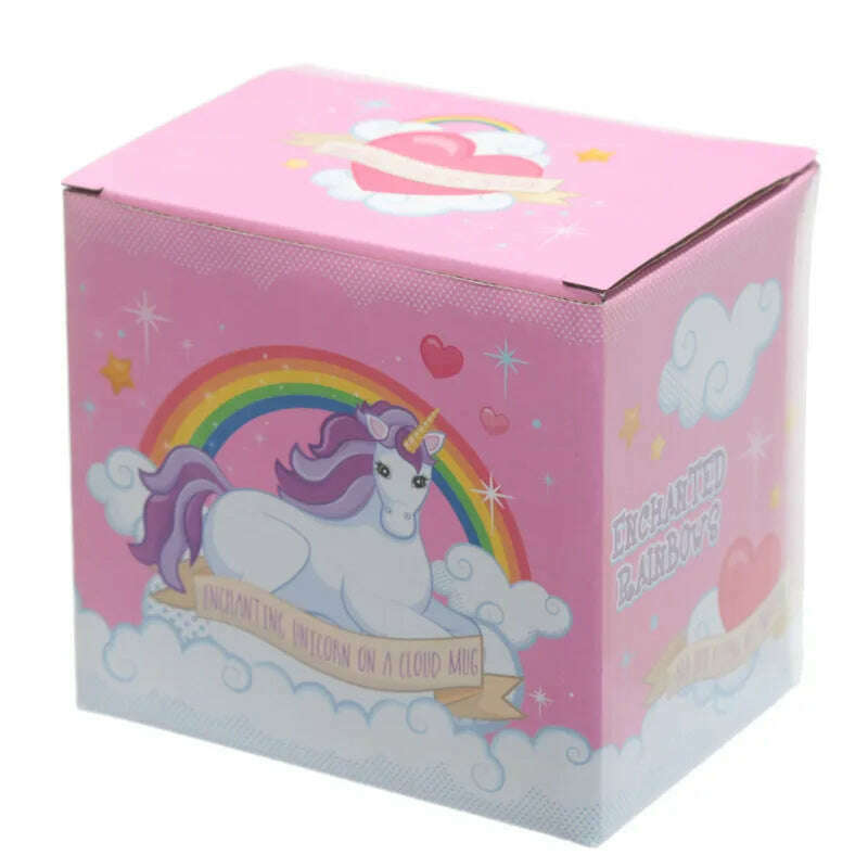 KIMLUD, Cute Quirky Rainbow Clouds Unicorn Mug I Dont Believe In Humans Coffee Cup Magical Horse Tea Milk Mugs And Cups, KIMLUD Womens Clothes
