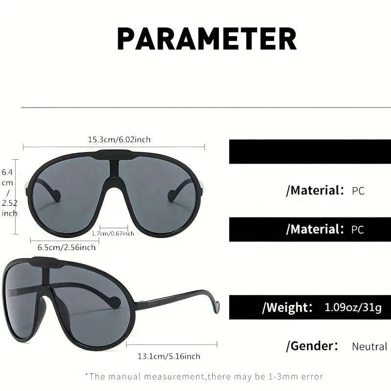 Cycling Sunglasses Oversized Square PC Lenses Gradient | KIMLUD