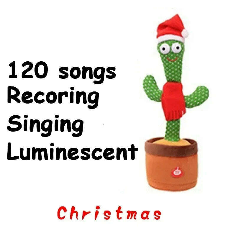 KIMLUD, Dancing and Talking Cactus Toy Sunshine Cactus Children's Electronic Plush Toy with 120 Songs Children's Birthday Gifts, charge 2, KIMLUD APPAREL - Womens Clothes