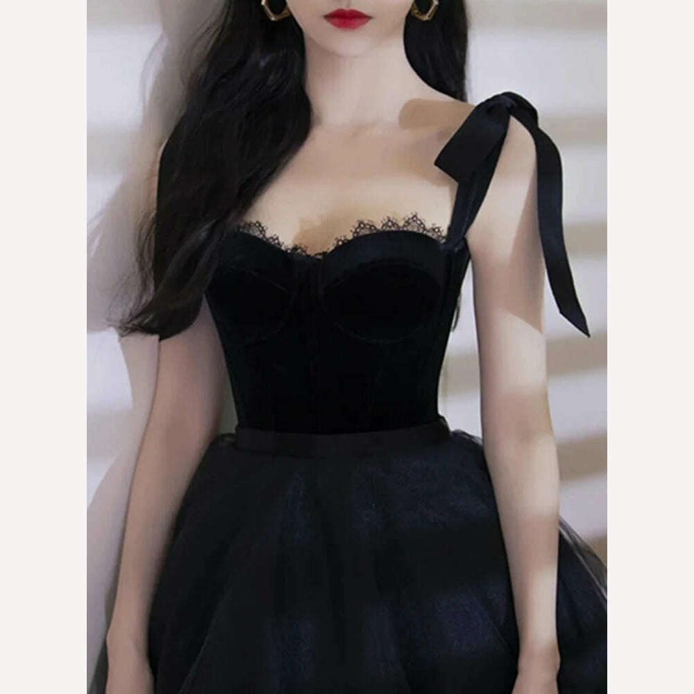 KIMLUD, DEAT Elegant Dress Lace Spliced Camisole Trendy Sleeveless Solid Color Women's Party Dresses 2024 Spring New Fashion 15C49, KIMLUD Womens Clothes