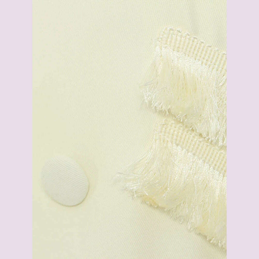 DEAT Fashion Women's Blazer Notched Single Breasted Tassel Waist Retraction Designer Suit Jackets Summer 2024 New Tide 1DH5939 - KIMLUD