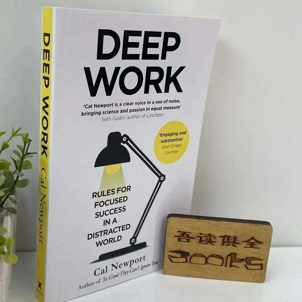 KIMLUD, Deep Work : Rules for Focused Success In a Distracted World by Cal Newport Self Help Book English Books libros, KIMLUD Womens Clothes