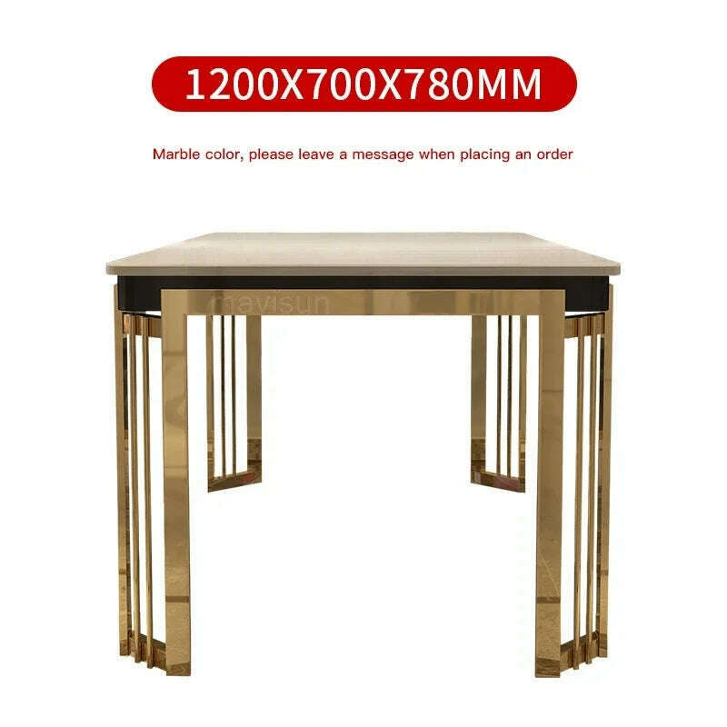 KIMLUD, Designer Nordic Versatile Luxury Dinning Table New Modern Rectangular Dining Table Reception Mesas De Jantar Salon Furniture, 120 70 78CM table, KIMLUD APPAREL - Womens Clothes
