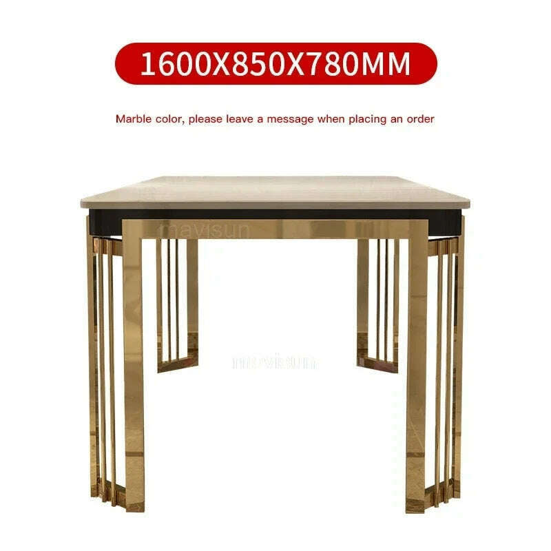 KIMLUD, Designer Nordic Versatile Luxury Dinning Table New Modern Rectangular Dining Table Reception Mesas De Jantar Salon Furniture, 160 85 78CM table, KIMLUD APPAREL - Womens Clothes