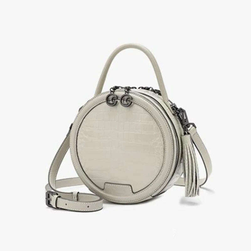 Designer Women's Bag Genuine Leather Crocodile Leather Handbag Luxury Brand High Quality Barrel Bag Luxury Women's Handbag - KIMLUD