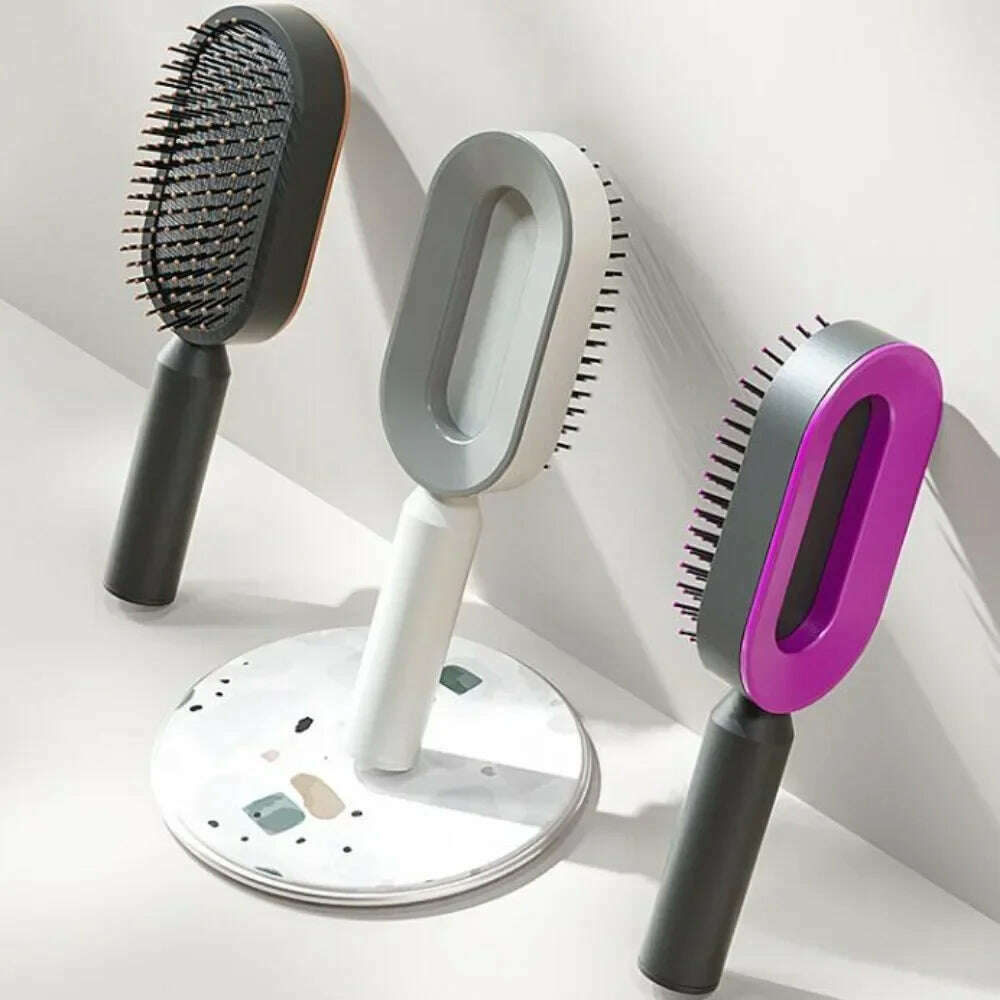 KIMLUD, Detangling Hair Brush Scalp Massager Massage Brush 3D Air Cushion Tangled Hair Comb Curly Combs Barber Salon Hair Styling Tools, KIMLUD Womens Clothes