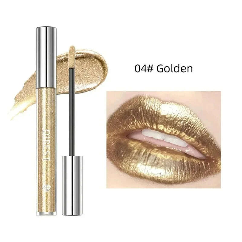 Diamond Liquid Lipstick Moisturizing Long-Lasting Makeup Mirror Gloss Sparkling Pink Lip Glaze Non Stick Cup Lip Gloss Cosmetics