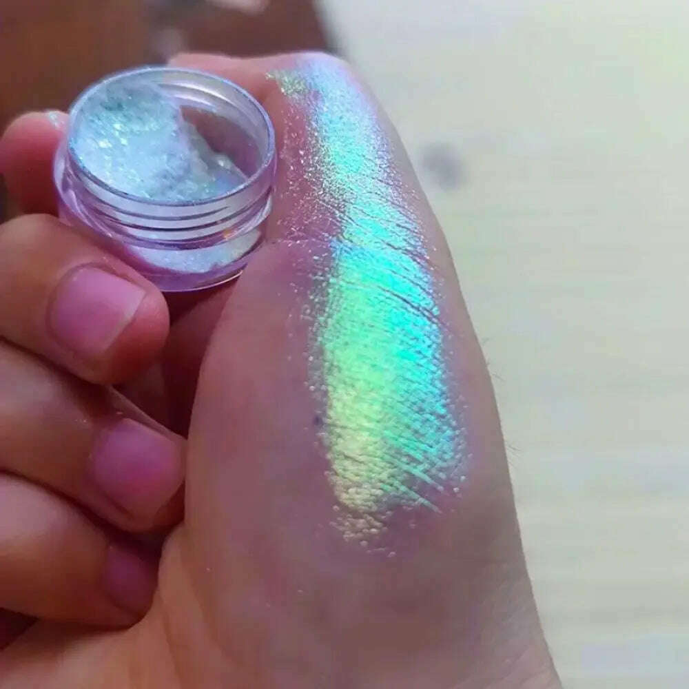 KIMLUD, Diamond Phantom Chameleon Holographic Colorful Magic Mirror with Sparkling Colors, Nail Powder 0.5g Pack, KIMLUD Womens Clothes