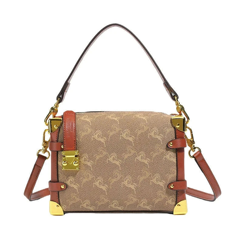 Diaper Bag Trendy Textured Leather Satchel Elegant Crossbody Bag For Women Stylish Vintage Designer Tote