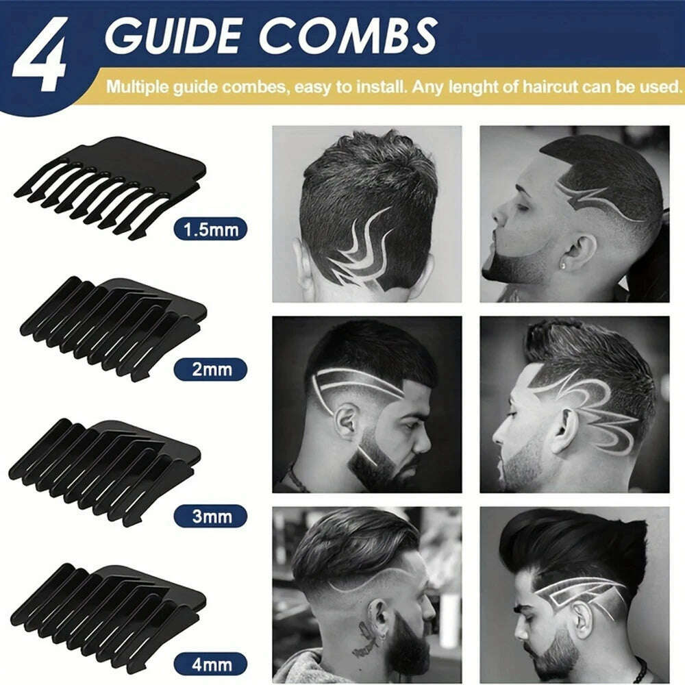 KIMLUD, Digital Display Stainless Steel Cutter Head Professional T9 Hair Trimmer Metal Body Men's Electric Shaver Men's Barber Machine, KIMLUD Womens Clothes