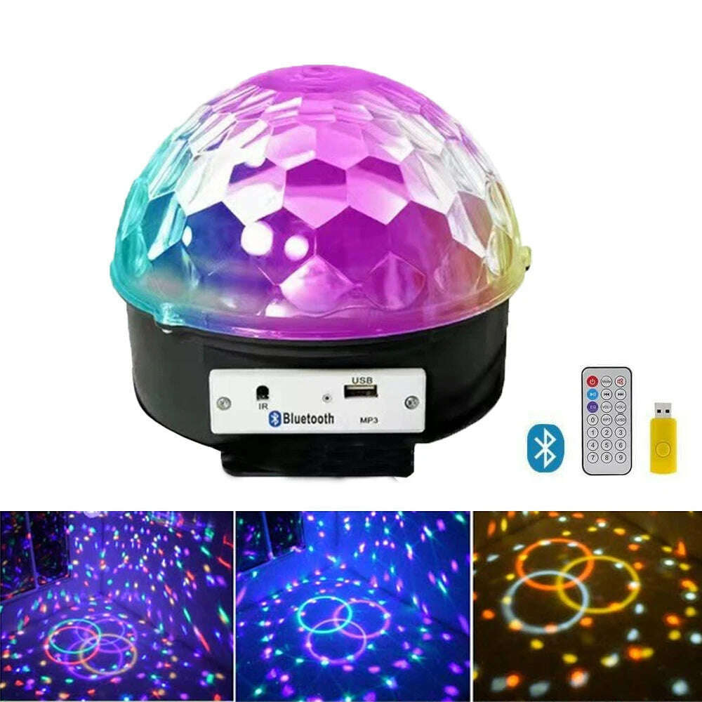 Disco Magic Ball Lamp Bluetooth APP control stage lights audience atmosphere lights wedding party decorations Halloween lights - KIMLUD
