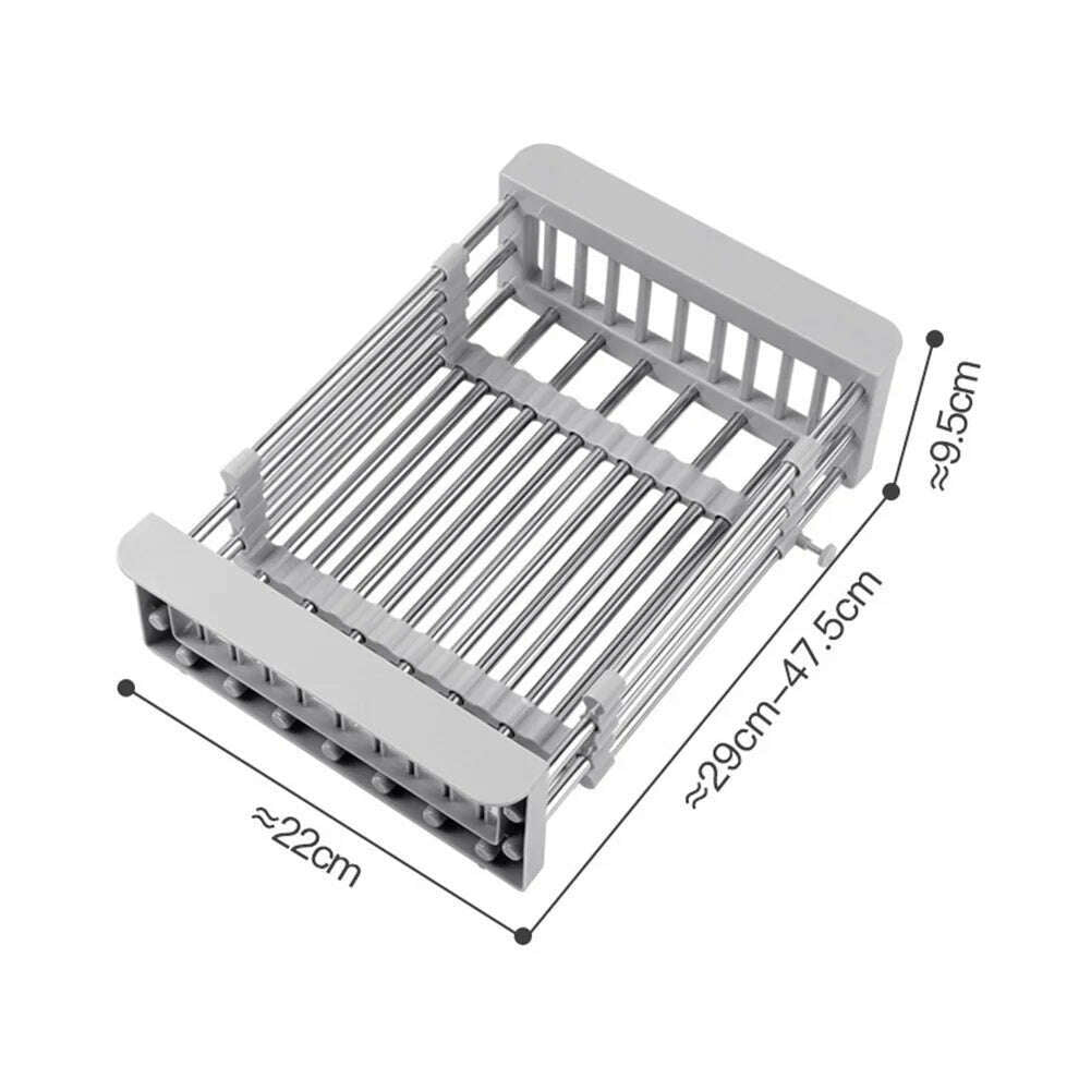 KIMLUD, Dish Bowl Drainer Storage Rack Double-layer Kitchen Sink Dish Drainer Drying Rack Organizer HomeCounter Tableware Organizer, J / CHINA, KIMLUD APPAREL - Womens Clothes