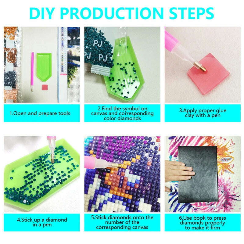 Diy Diamond Painting Kits Modern Art Nature Landscape Wall Painting Handmade Diamond Embroidery Living Room Bedroom Home Decor - KIMLUD