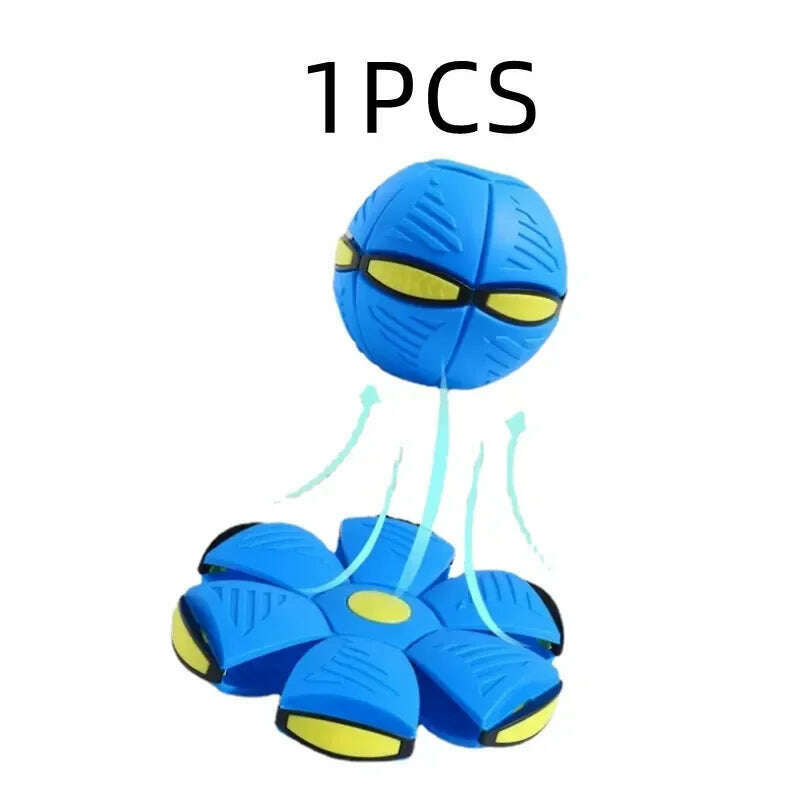 Dog Toys Magic Funny Pet Toy Flying Saucer Outdoor Dog Training Toy Pelota Perro Dogs Accessoires Futurism Saucer Ball - KIMLUD