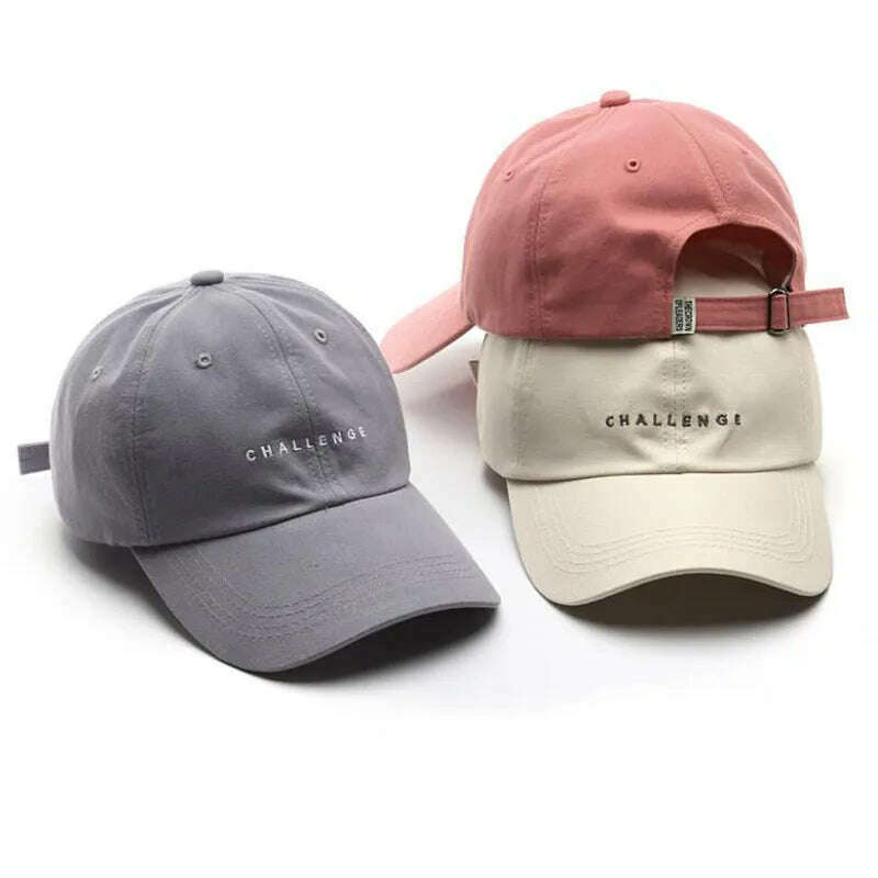 KIMLUD, Doitbest 2021 Korea baseball cap hats for women men Couples hat challenge letters outdoor lady mens sports caps snapback, KIMLUD Womens Clothes