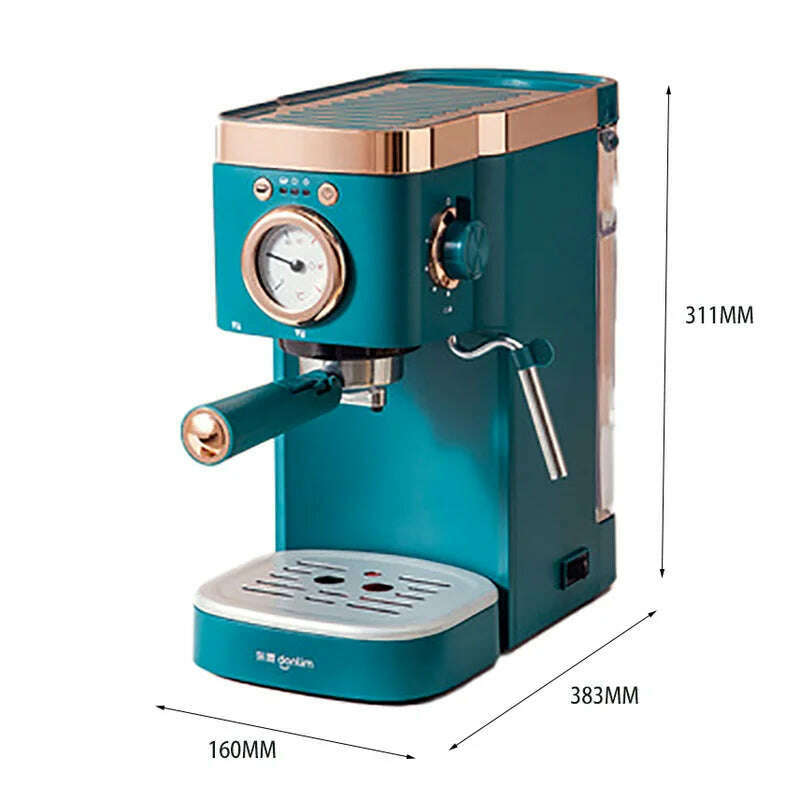 KIMLUD, Donlim Espresso 20bar Coffee Machine Semi Automatic Cafe Powder Cappuccino Electric Maker DL-KF5400 220V Cappuccino, KIMLUD Womens Clothes