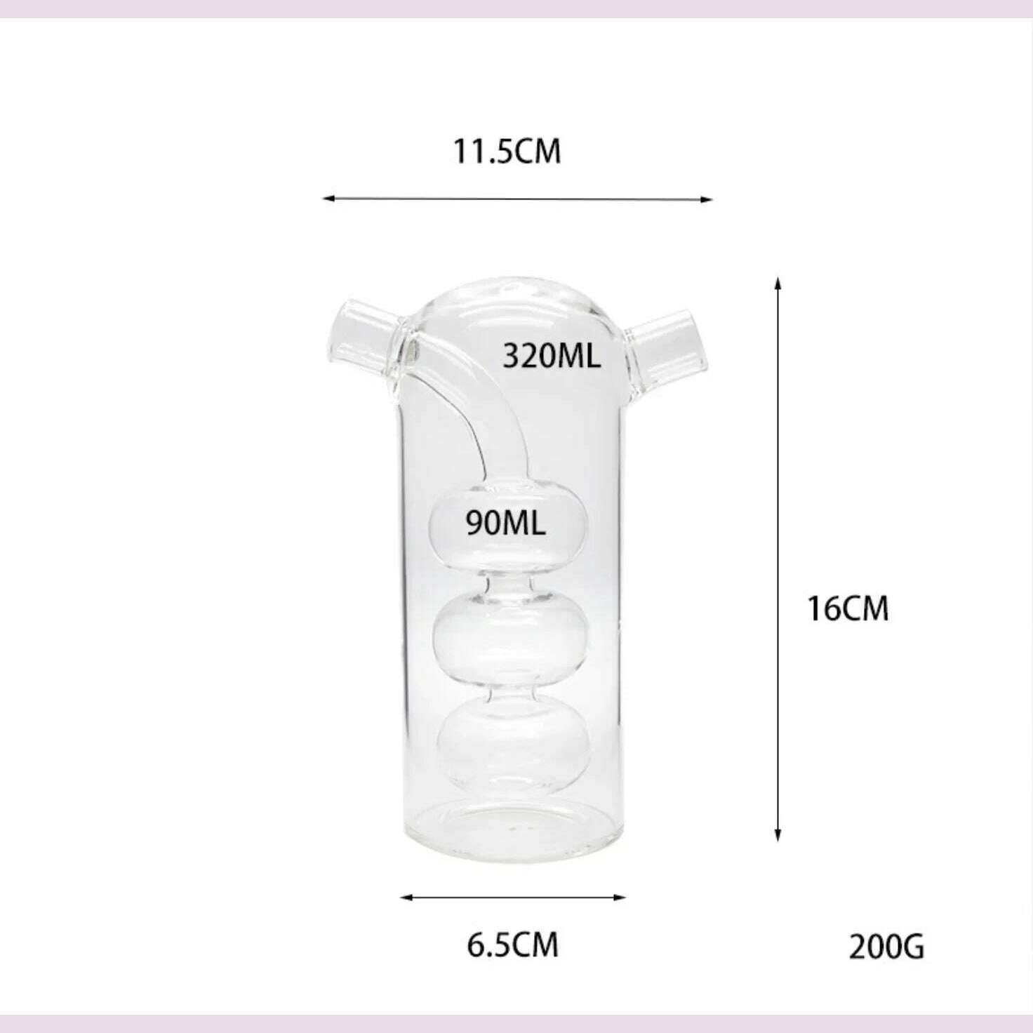 Double Layer Sauce Oil Bottle 2 In 1 Vinegar Glass Bottle Condiment Seasoning Sealed Kitchen Storage Bottles Jars - KIMLUD