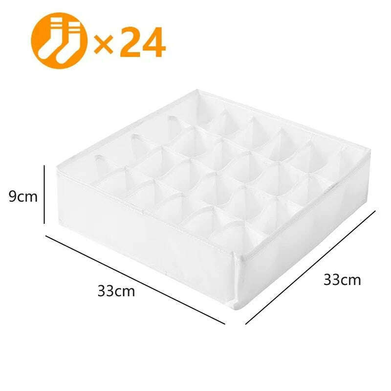 KIMLUD, Double Row Clothes Organizer Boxes Bedroom Cabinets Drawers Organizer For Underwear Socks Pants Storage Box Wardrobe Organizer, KIMLUD Womens Clothes