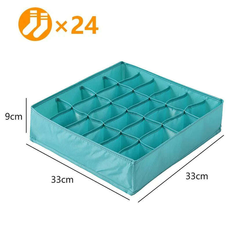 KIMLUD, Double Row Clothes Organizer Boxes Bedroom Cabinets Drawers Organizer For Underwear Socks Pants Storage Box Wardrobe Organizer, KIMLUD Womens Clothes