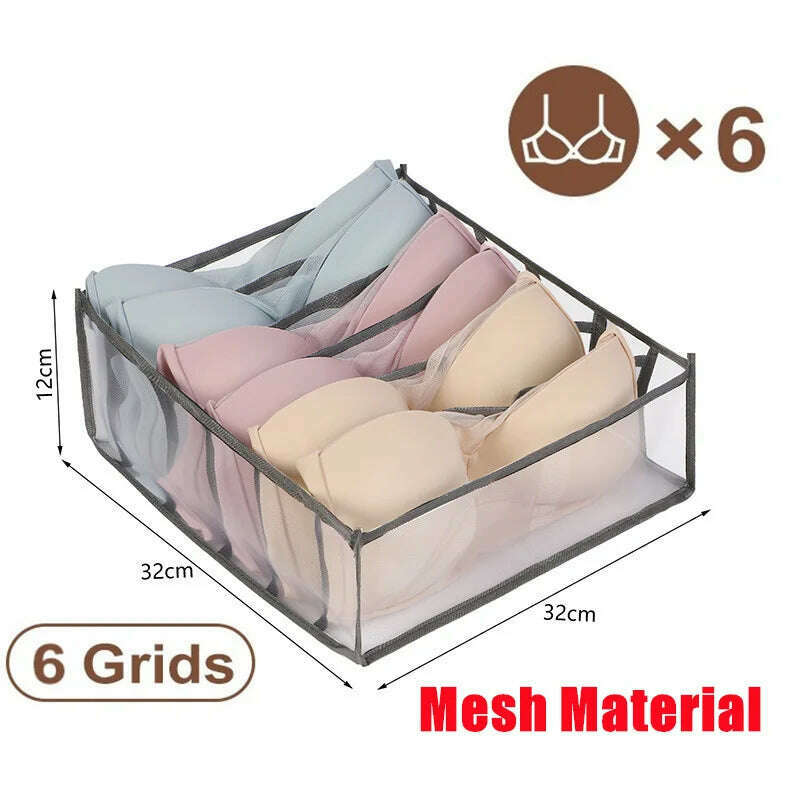 KIMLUD, Double Row Clothes Organizer Boxes Bedroom Cabinets Drawers Organizer For Underwear Socks Pants Storage Box Wardrobe Organizer, KIMLUD Womens Clothes