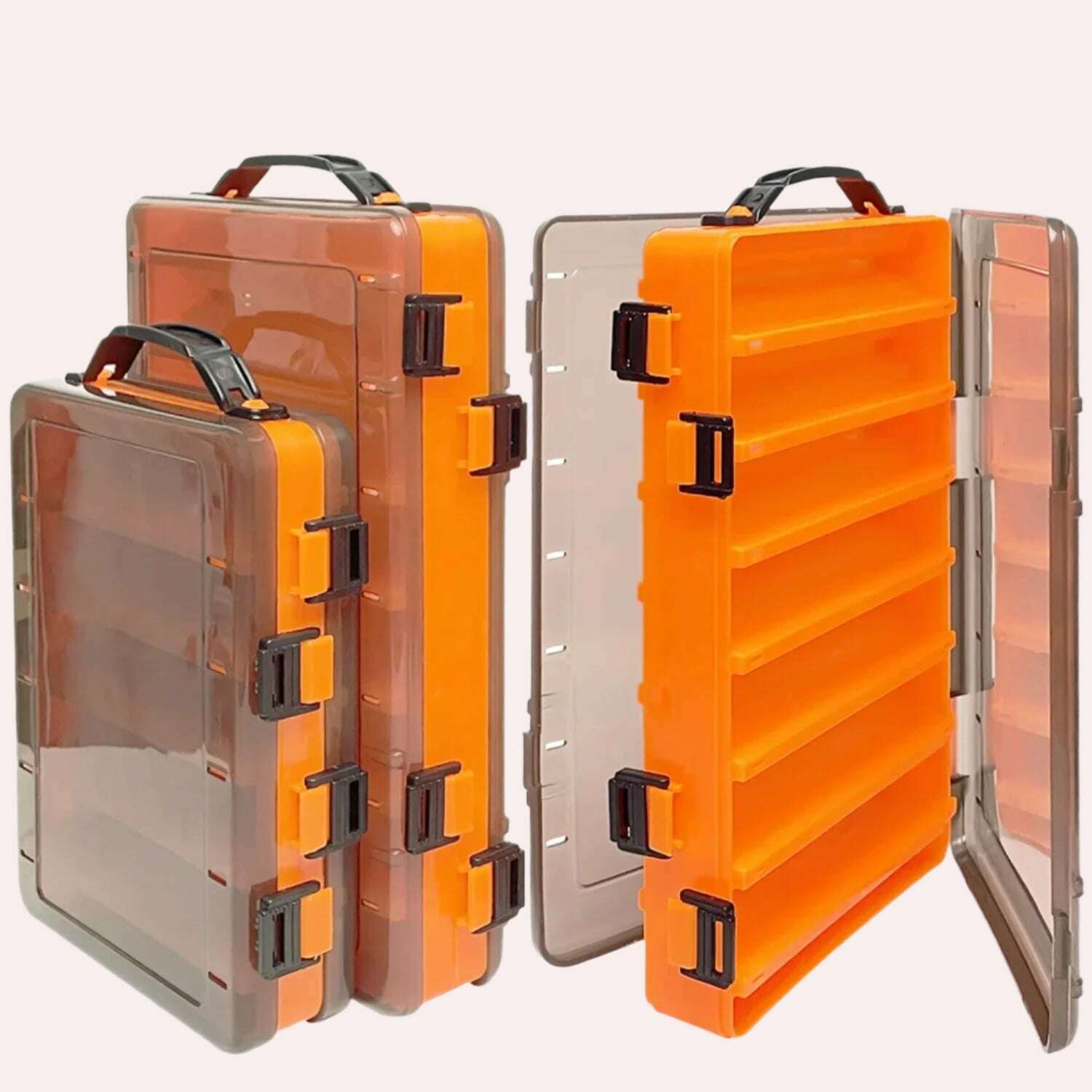 KIMLUD, Double-sided Lure Box Double-layer Tool Box Hard Bait Box Accessories Box Wooden Shrimp Box Minnow Pencil Fish Lure Box, KIMLUD Womens Clothes