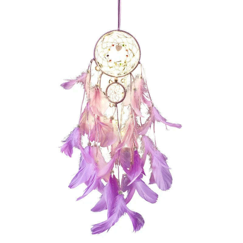 Dream Catcher Bedroom Decoration Wind Chime Pendant Bedside Decoration Mori Pendant Dream Bell Pendant Bedroom Decor - KIMLUD