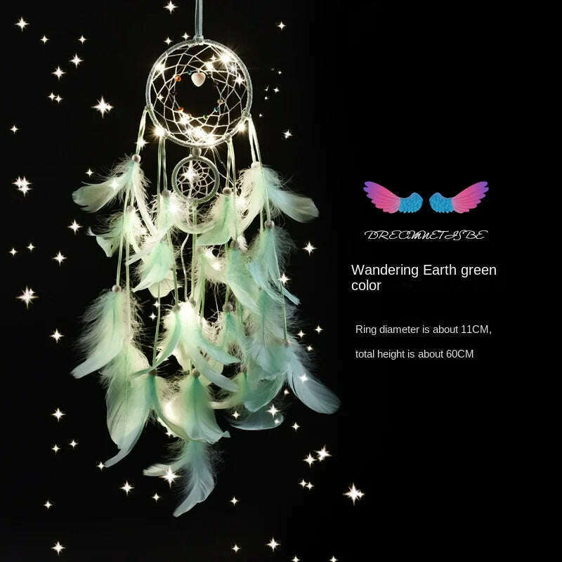Dream Catcher Bedroom Decoration Wind Chime Pendant Bedside Decoration Mori Pendant Dream Bell Pendant Bedroom Decor - KIMLUD