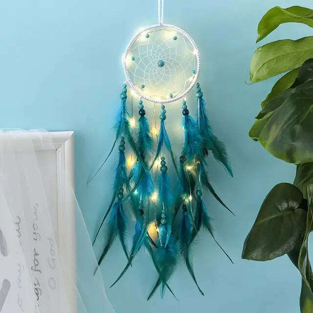 KIMLUD, dream catcher decor for home nordic decoration home kids room decoration wind chimes dream catchers hanging dreamcatcher new, IWithlight, KIMLUD APPAREL - Womens Clothes