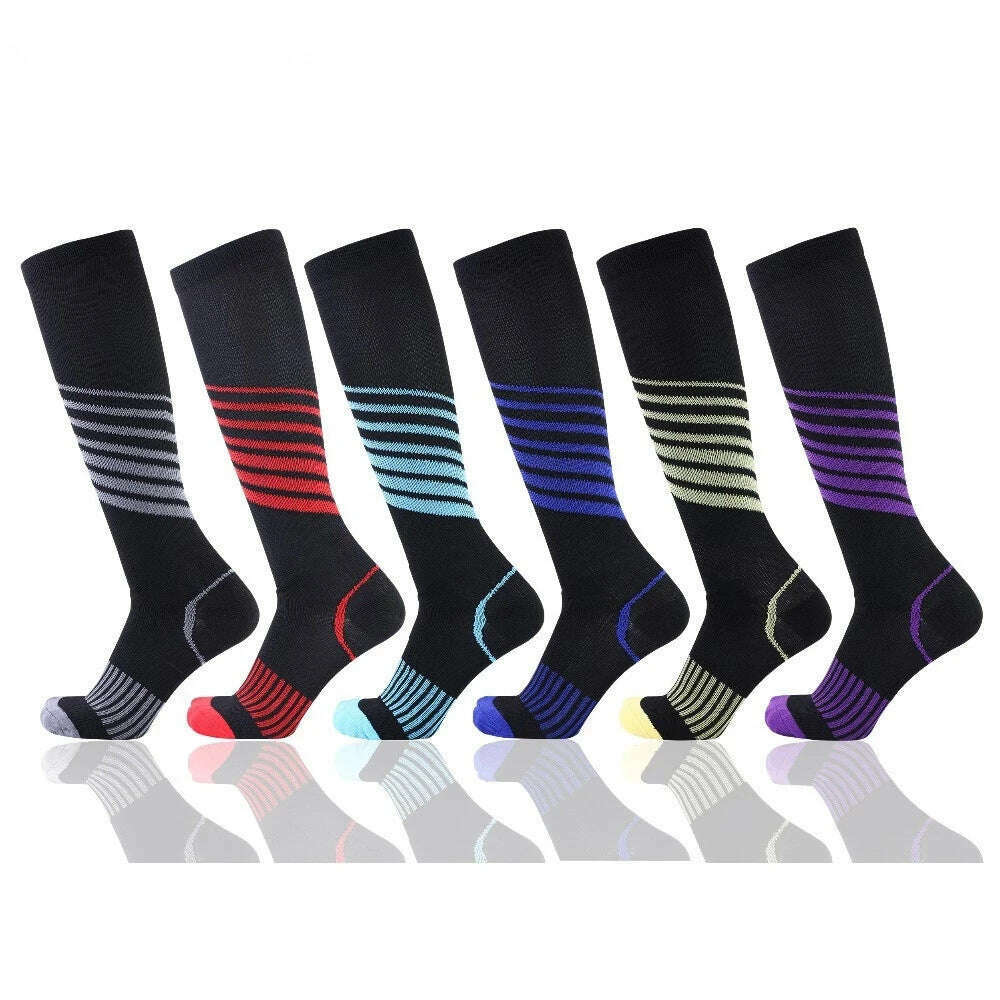 Dropship Compression Stockings Batch Socks Varicose Veins Nurse Socks Football Running Men Women Outdoor Sports Socks Unisex - KIMLUD