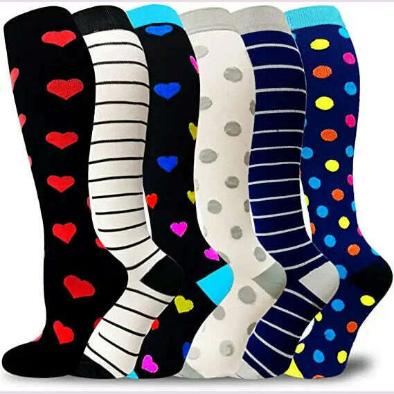 Dropship Compression Stockings Batch Socks Varicose Veins Nurse Socks Football Running Men Women Outdoor Sports Socks Unisex - KIMLUD