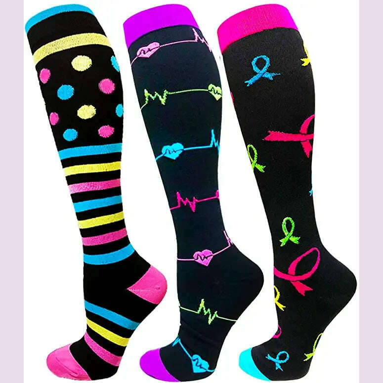 Dropship Compression Stockings Batch Socks Varicose Veins Nurse Socks Football Running Men Women Outdoor Sports Socks Unisex - KIMLUD