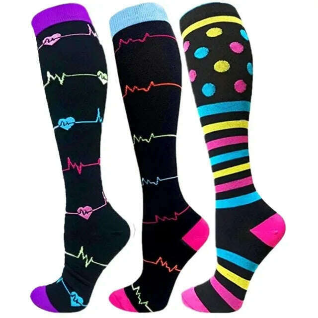 Dropship Compression Stockings Batch Socks Varicose Veins Nurse Socks Football Running Men Women Outdoor Sports Socks Unisex - KIMLUD