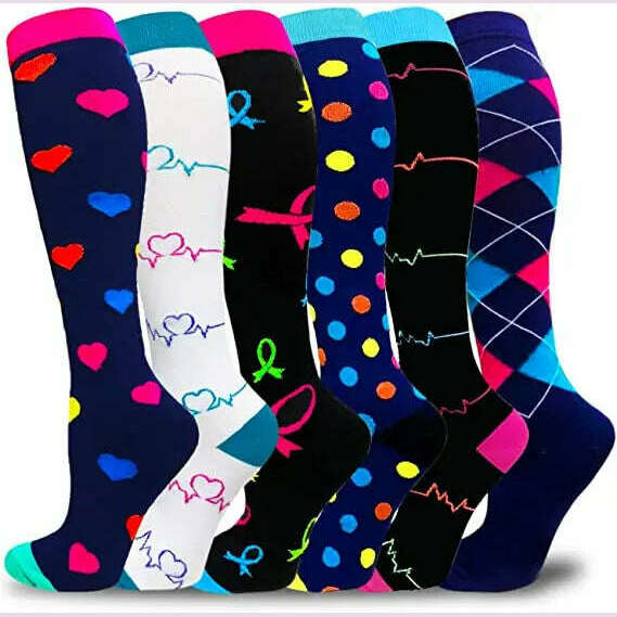 Dropship Compression Stockings Batch Socks Varicose Veins Nurse Socks Football Running Men Women Outdoor Sports Socks Unisex - KIMLUD