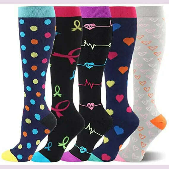 Dropship Compression Stockings Batch Socks Varicose Veins Nurse Socks Football Running Men Women Outdoor Sports Socks Unisex - KIMLUD