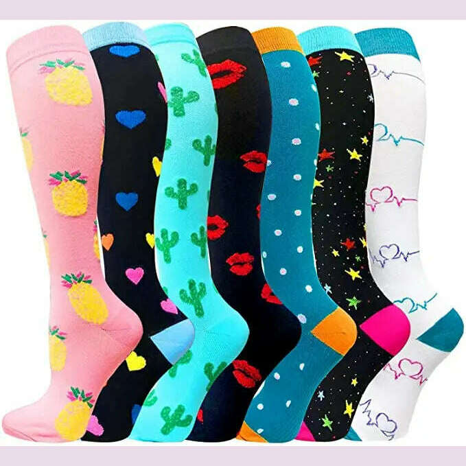 Dropship Compression Stockings Batch Socks Varicose Veins Nurse Socks Football Running Men Women Outdoor Sports Socks Unisex - KIMLUD