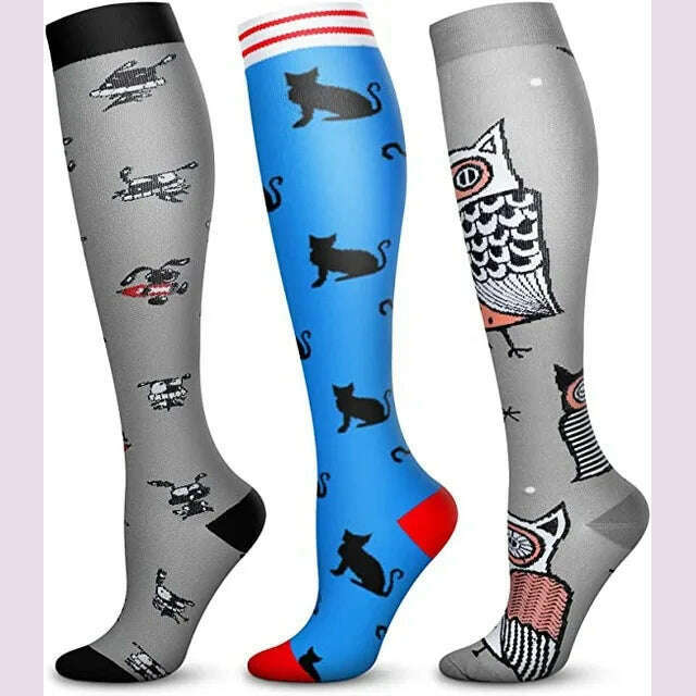 Dropship Compression Stockings Batch Socks Varicose Veins Nurse Socks Football Running Men Women Outdoor Sports Socks Unisex - KIMLUD