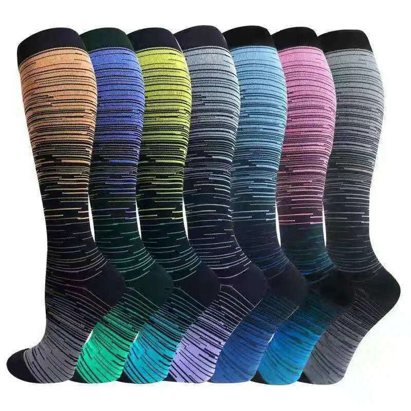 Dropship Compression Stockings Batch Socks Varicose Veins Nurse Socks Football Running Men Women Outdoor Sports Socks Unisex - KIMLUD