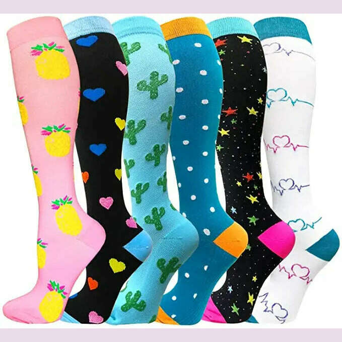 Dropship Compression Stockings Batch Socks Varicose Veins Nurse Socks Football Running Men Women Outdoor Sports Socks Unisex - KIMLUD