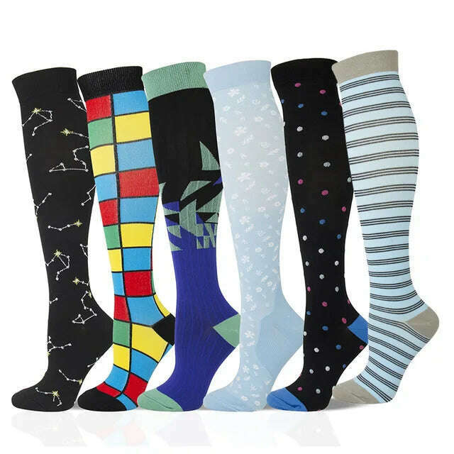 Dropship Compression Stockings Batch Socks Varicose Veins Nurse Socks Football Running Men Women Outdoor Sports Socks Unisex - KIMLUD