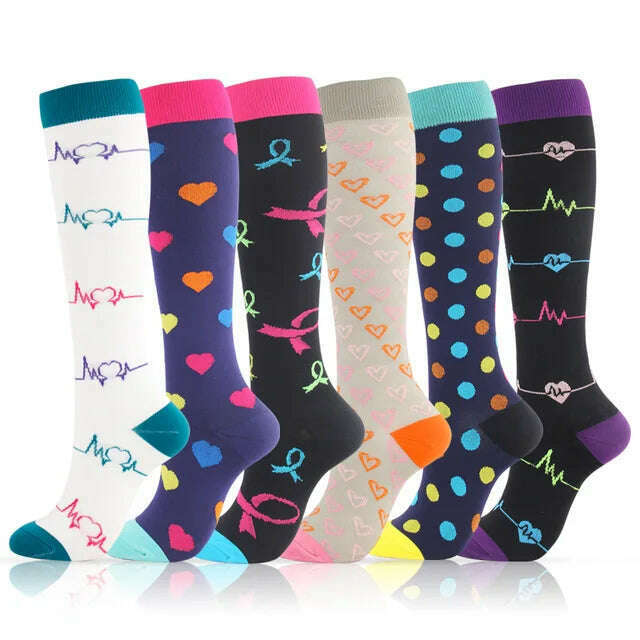 Dropship Compression Stockings Batch Socks Varicose Veins Nurse Socks Football Running Men Women Outdoor Sports Socks Unisex - KIMLUD