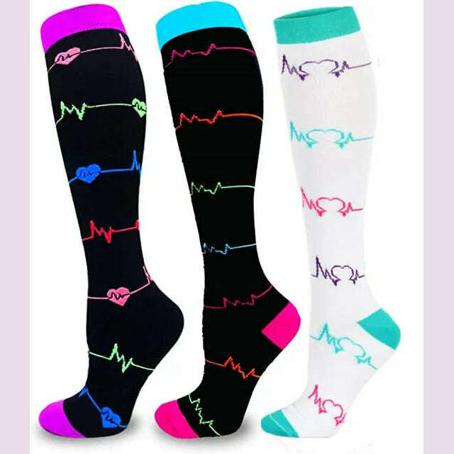 Dropship Compression Stockings Batch Socks Varicose Veins Nurse Socks Football Running Men Women Outdoor Sports Socks Unisex - KIMLUD