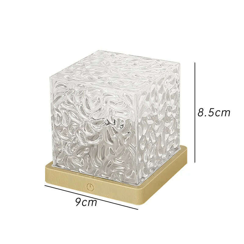 KIMLUD, Dynamic Rotating Water Ripple Projector Night Light 3/16 Colors Home Decoration Atmosphere Crystal Lamp Bedroom Rotating Light, KIMLUD Womens Clothes
