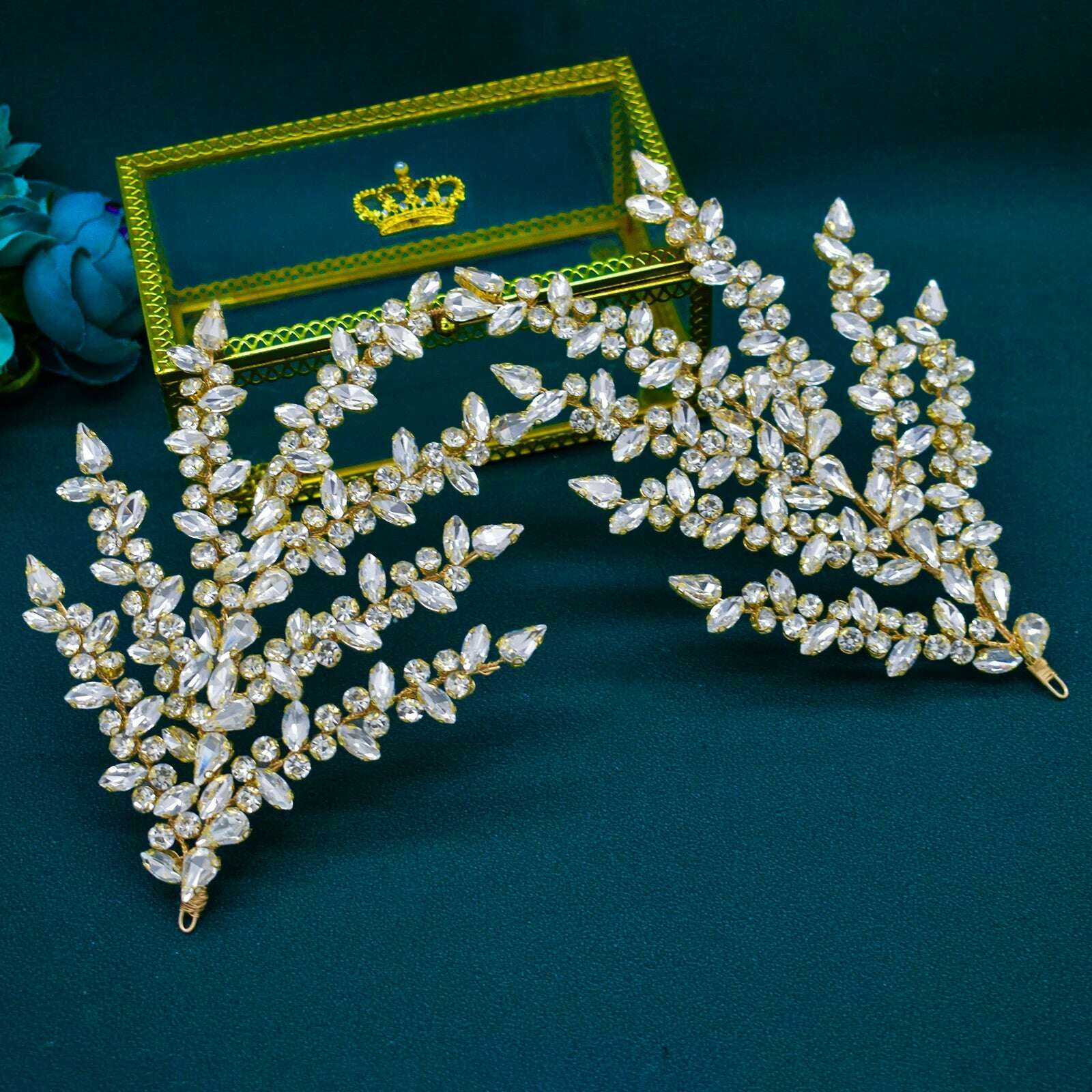 KIMLUD, DZ090 Wedding Tiaras and Crowns Crystal Bridal Hair Accessories Party Hair Band Gift Rhinestone Headbands for Women Headdress, KIMLUD Womens Clothes