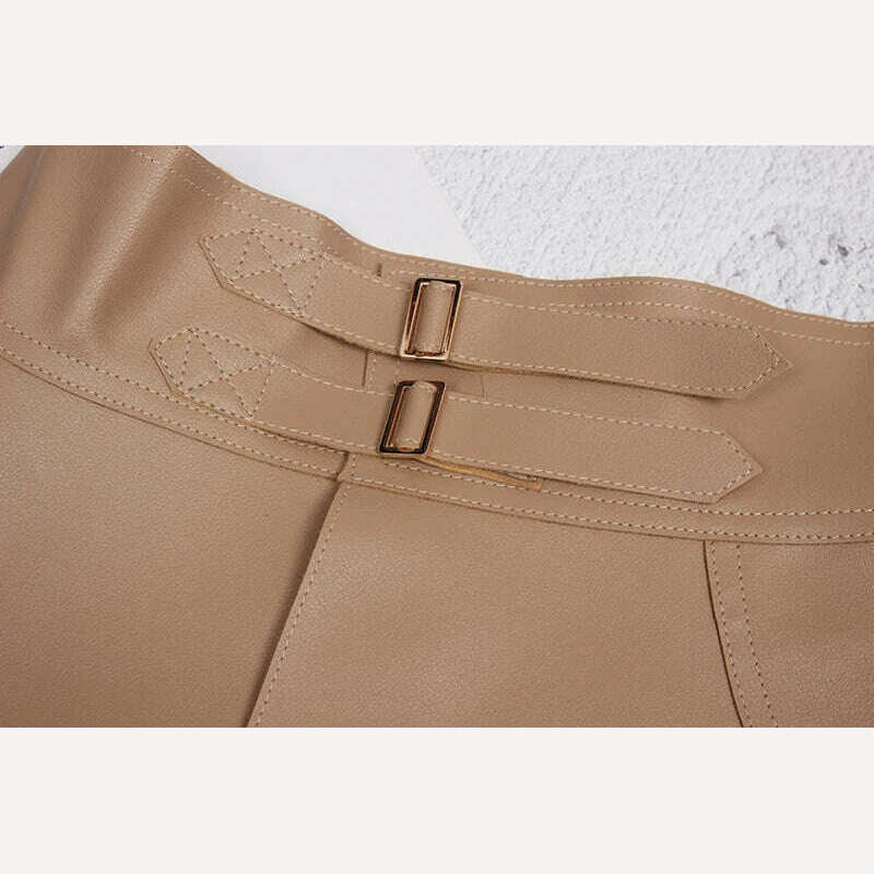 KIMLUD, PU Leather Wide Belt Retro Ruffles Irregular — Black | KIMLUD, KIMLUD Womens Clothes