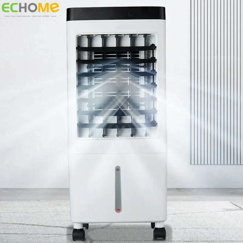 KIMLUD, ECHOME 10L Air Cooling Fan Large Wind Powerful Cooling Mobile Chill Remote Mechanical Timed Control Water Air Cooler Fan Summer, KIMLUD Womens Clothes