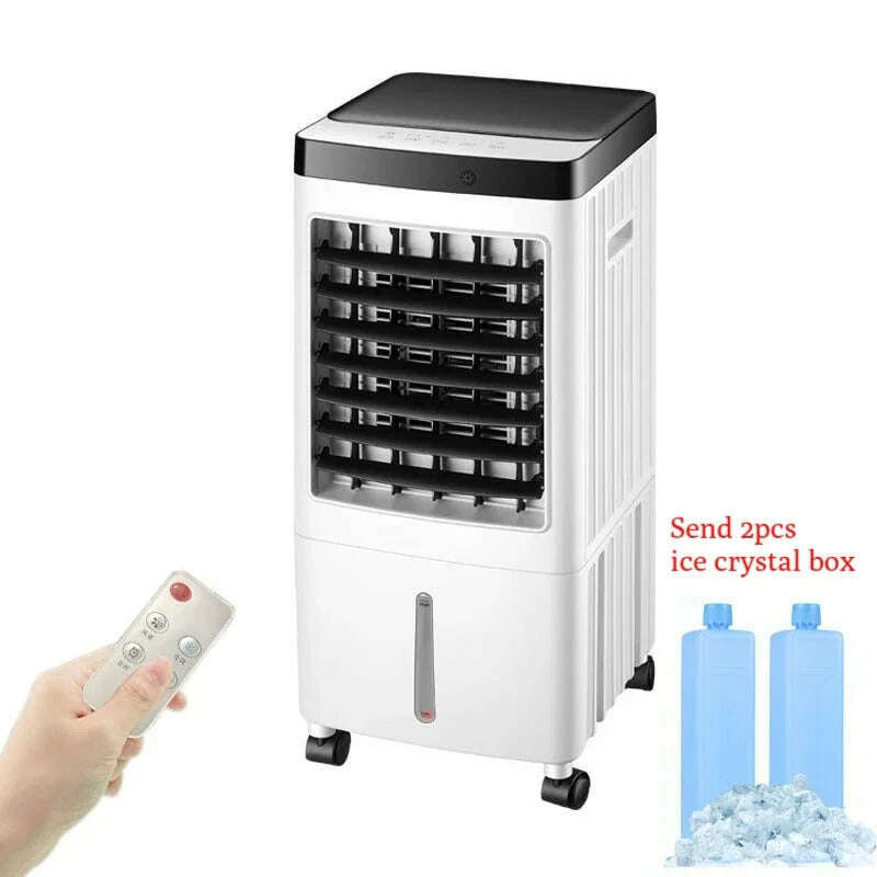 KIMLUD, ECHOME 10L Air Cooling Fan Large Wind Powerful Cooling Mobile Chill Remote Mechanical Timed Control Water Air Cooler Fan Summer, remote control / us, KIMLUD APPAREL - Womens Clothes