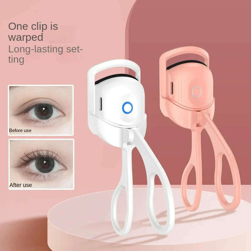 KIMLUD, Electric Eyelash Curler USB Charging Model Fast Heating Portable Eye Lash Perm Shaping and Lasting Curling Thermal Eyelash Clip, KIMLUD Womens Clothes