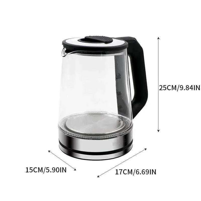 KIMLUD, Electric Kettle 2.3L/77.78oz 220V1500W Boiling Dry Protection.Automatic Boiling Shutdown ST-0103, KIMLUD Womens Clothes