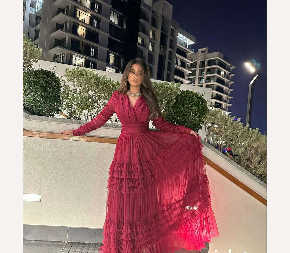 KIMLUD, Elegant High Quality V-neck A-line Floor Length Evening Dress Formal Ocassion Gown Pleat Tulle prom dresses 2023 luxury gown, KIMLUD Womens ClothesKIMLUD, Elegant High Quality V-neck A-line Floor Length Evening Dress Formal Ocassion Gown Pleat Tulle prom dresses 2023 luxury gown, as picture color / 2, KIMLUD APPAREL - Womens Clothes